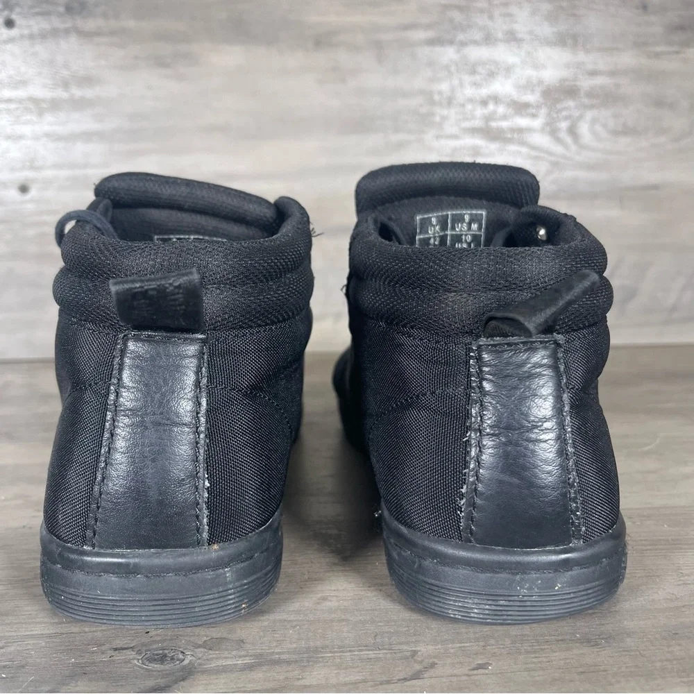 Dr Martens Doc Men’s 9 Black Canvas Belmont 5 Eye Boot Ankle Chukka Casual Shoes